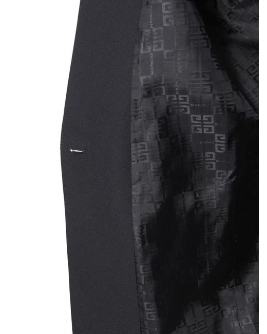Givenchy Black Wool Blazer With Strass