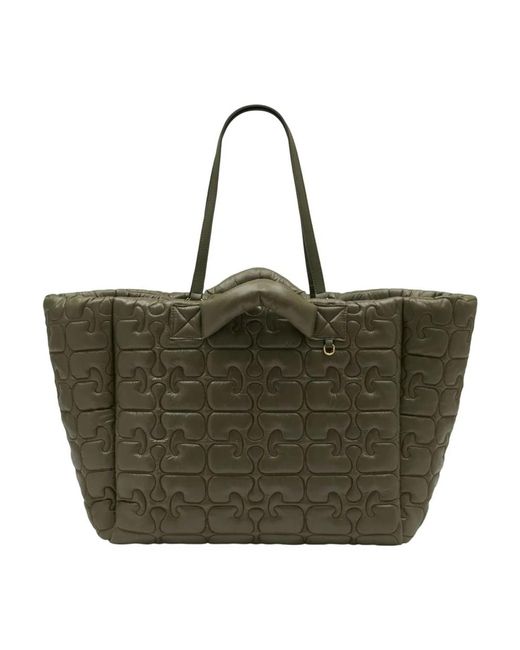 Ganni Green Re-Tech Tote Bag