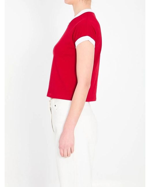 Versace Red Stretch Cotton Jersey T-Shirt