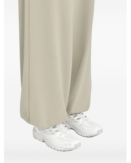 MM6 by Maison Margiela White Leather Flat Shoes