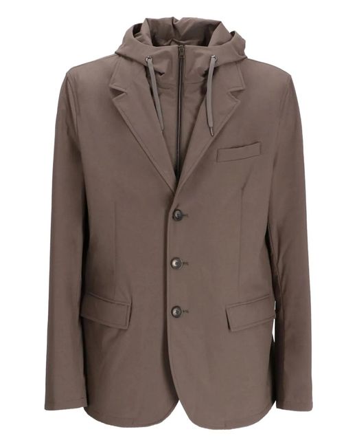Herno Brown Blazer for men