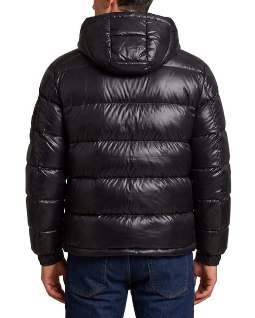 Herno Black Polar Tech Hooded Down Jacket for men