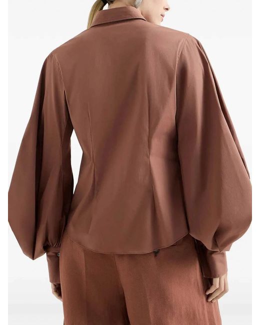 Brunello Cucinelli Brown Shirt