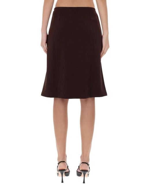 Courreges Brown Courregès Polyester Skirt