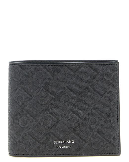 Ferragamo Gray 'Ferragamo Monogram' Wallet for men