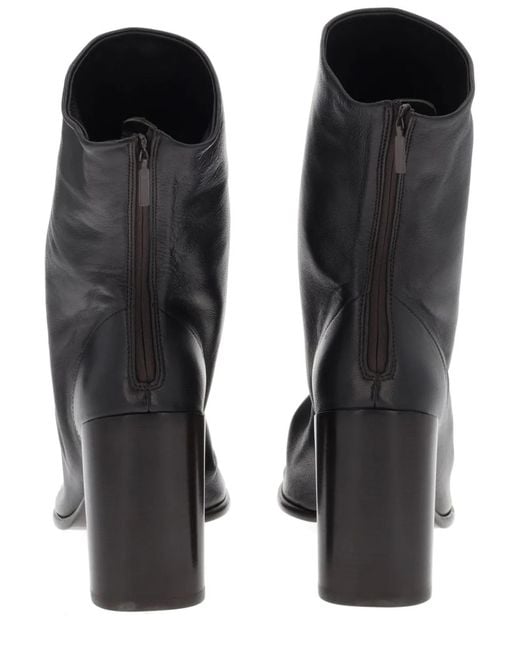 Lemaire Black Leather Boots