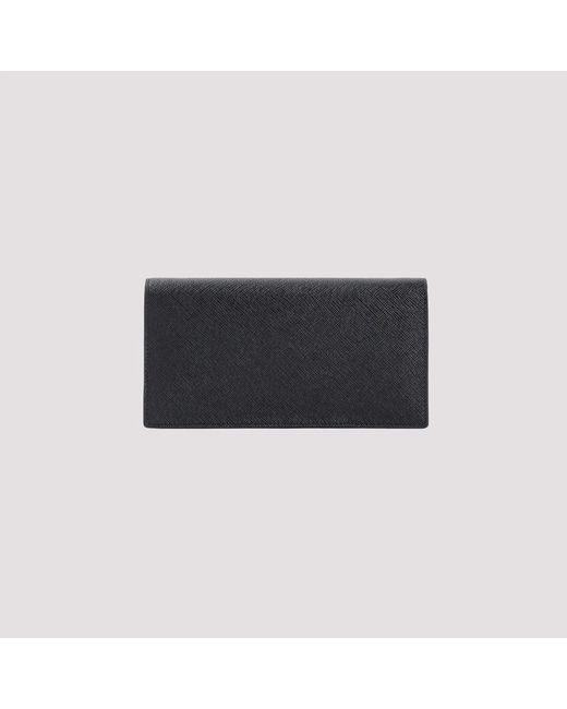 Prada Black Calf Leather Pouch