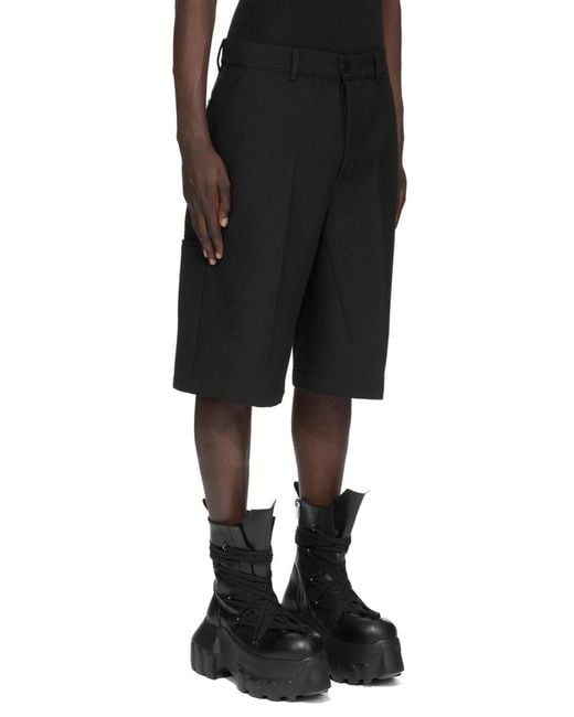 Rick Owens Black Work Shorts for men