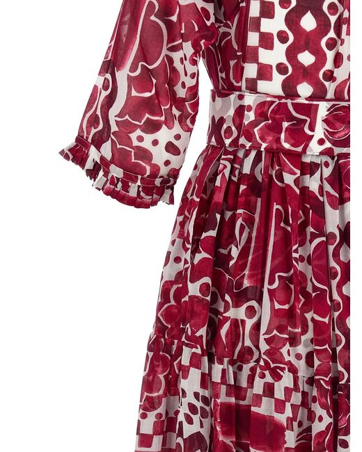 Samantha Sung Red Cotton Long Dress