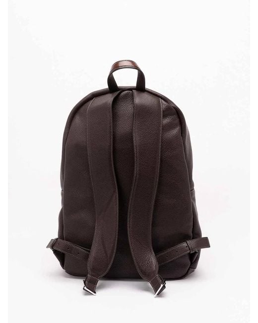 Santoni Brown Backpack for men