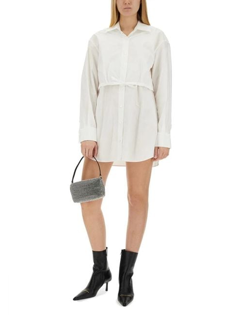 T By Alexander Wang White Shirt Dress