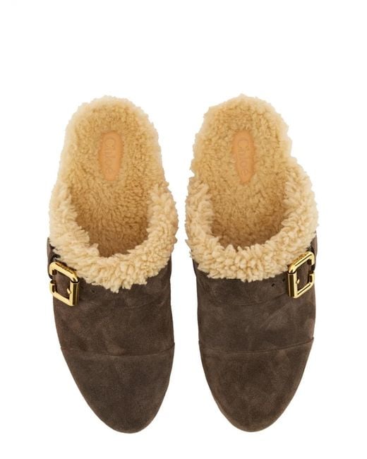 Chloé Brown Mule "Jeannette"