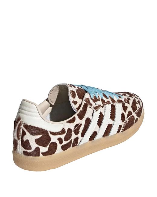 Adidas Originals White Samba Og Calf Hair Sneakers