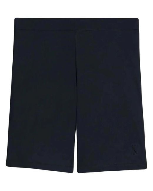 AMI Blue Cotton Shorts