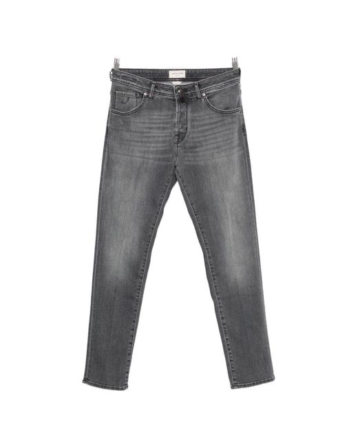 Jacob Cohen Gray Slim Fit Denim Jeans for men