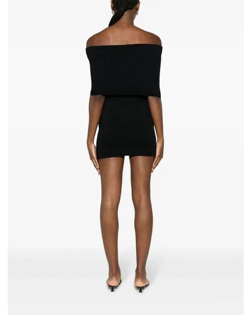 Wardrobe NYC Black Off Shoulder Dress Mini
