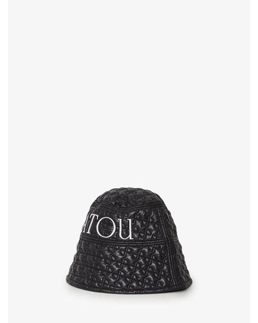 Patou Black Bucket Hat
