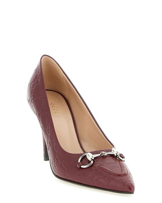 Gucci Brown 'Morsetto' Pumps