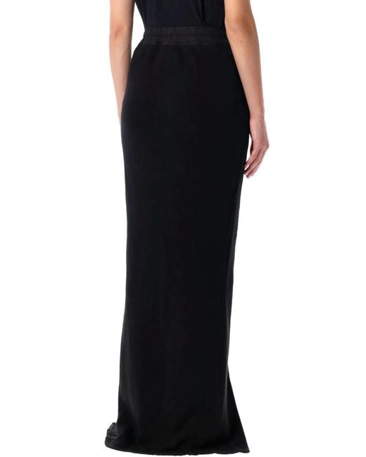 Rick Owens Black Drkshdw Slit Skirt
