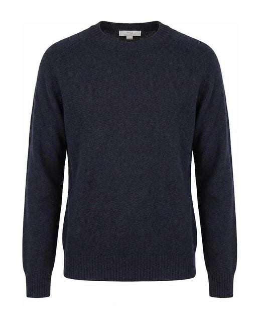 Malo Blue Cashmere Round Neck for men