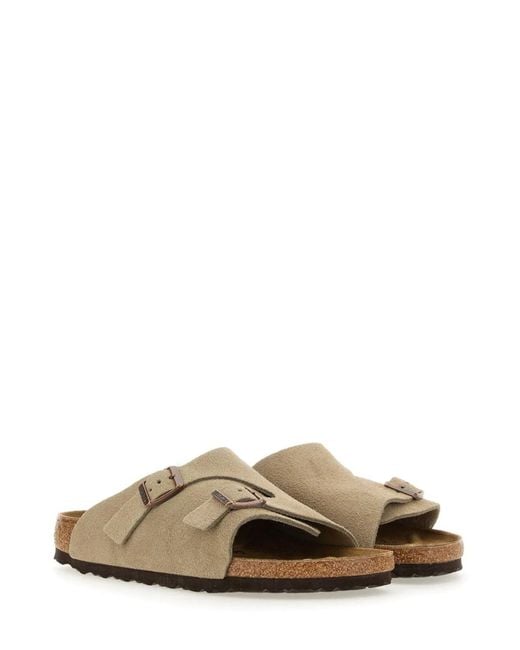 Birkenstock Brown Zurich Suede Sandals for men