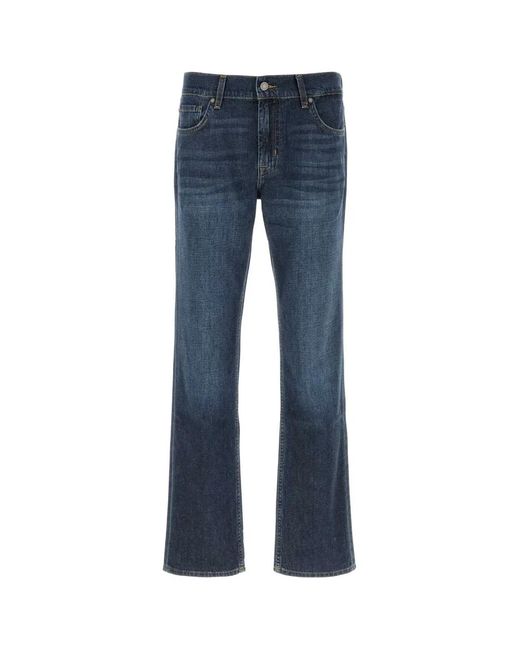 7 For All Mankind Blue Denim Seta for men