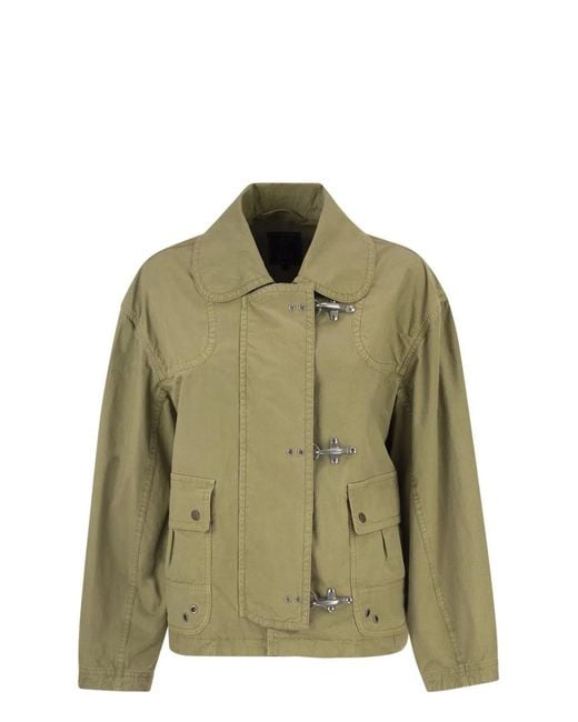 Fay Green Cotton Jacket