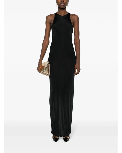 Saint Laurent Black Sleeveless Maxi Dress