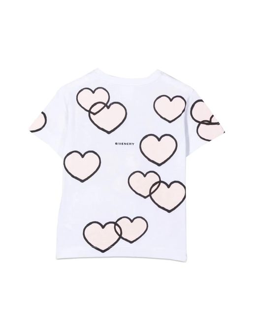 Givenchy White Hearts T-Shirt