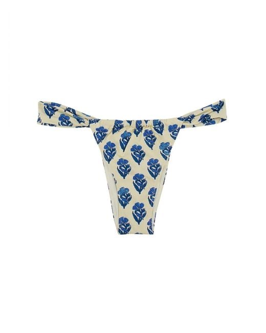 Mc2 Saint Barth Blue "Noelle" Bikini Bottom