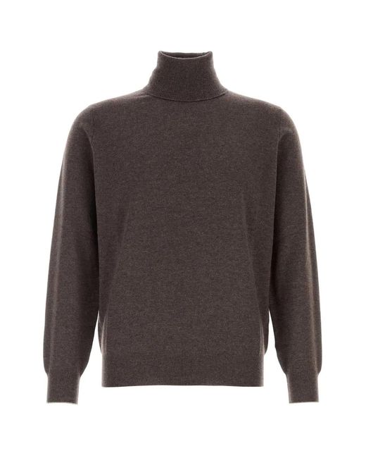 Brunello Cucinelli Gray Regular Sweater for men