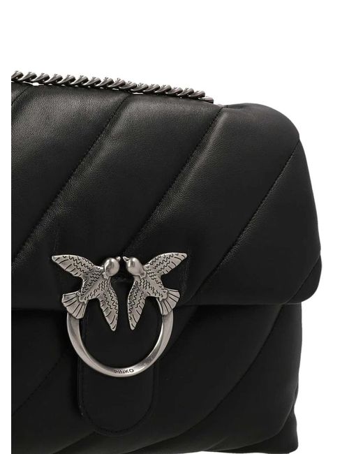 Pinko Black 'Classic Love Puff' Crossbody Bag