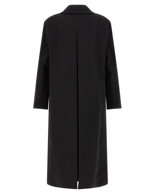 Tom Ford Black 'Luxury Melton Db Officer' Coat for men