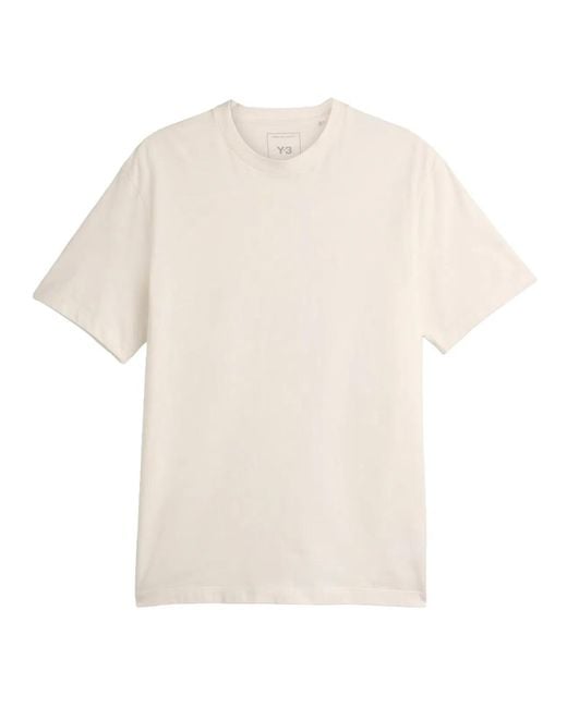 Y-3 White 3 T-Shirt With Logo
