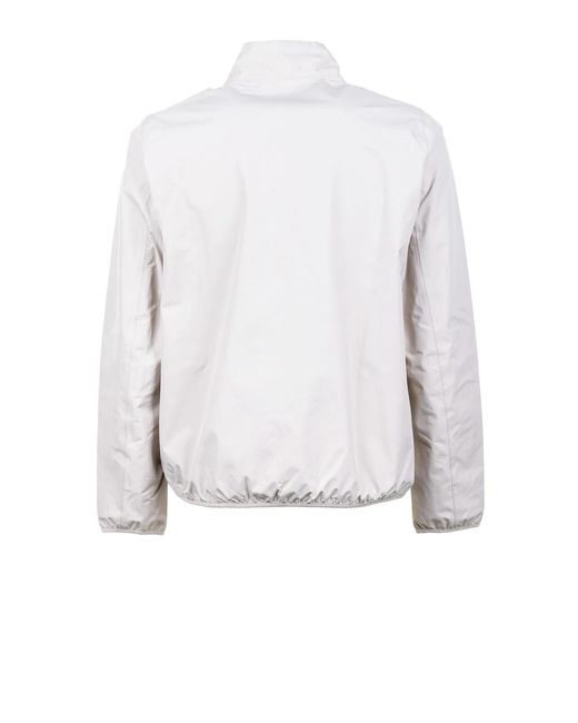 Barbour White Korbel Zip Up Collar Jacket for men