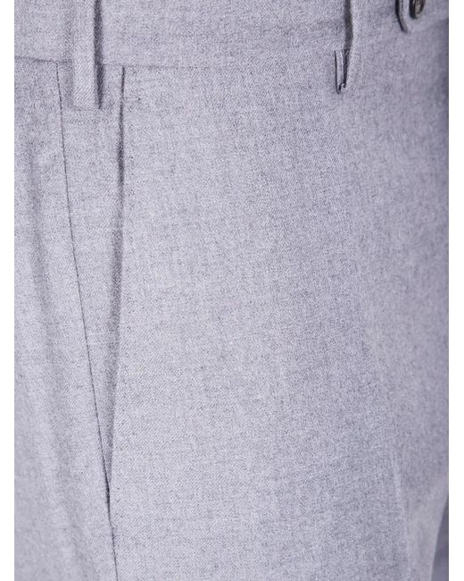 Incotex Gray "Chino Slim Fit" Trousers for men