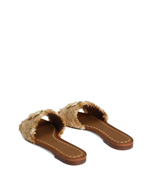 Dolce & Gabbana Dolce & Gabbana Flat Sandal With Natural Raffia
