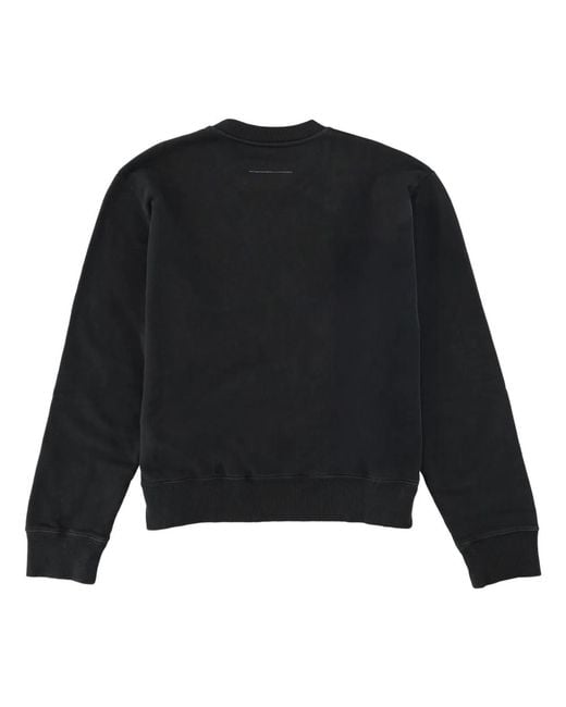MM6 by Maison Margiela Black Sweatshirt With Logo