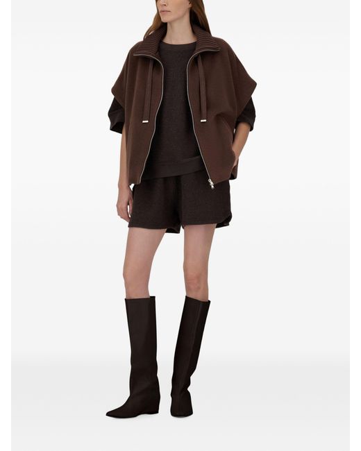 Herno Brown Short-Sleeved Jacket