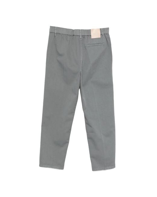 Alysi Gray Cotton Trousers