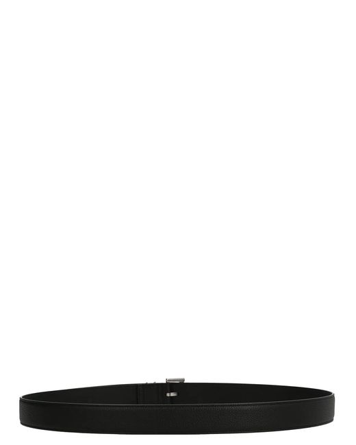 Saint Laurent Black 'Monogram' Belt for men