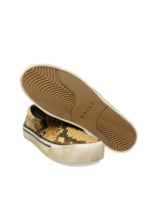 Bally White Santa Ana Slip-On Sneakers