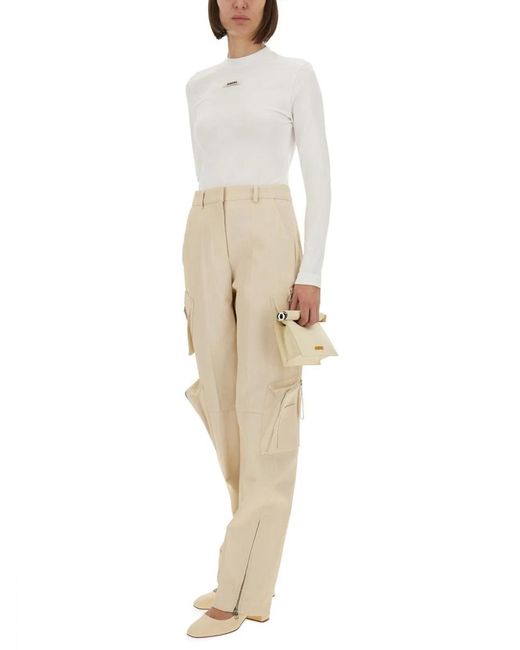 Jacquemus White The Gros Grain T-Shirt