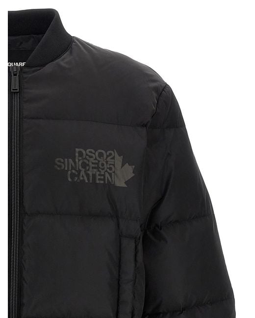 DSquared² Gray Padded Bomber Jacket for men