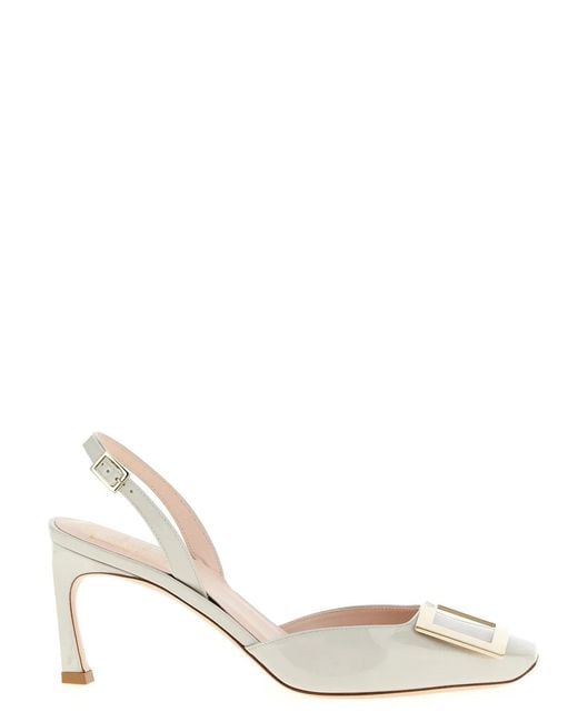 Roger Vivier White 'Trompette' Slingback