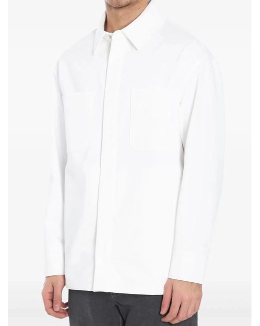 Fendi White Selleria Denim Jacket for men