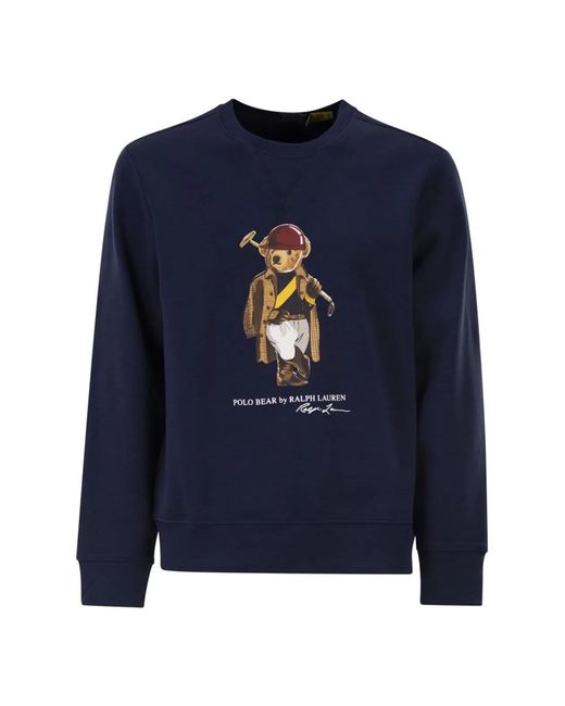 Polo Ralph Lauren Blue Polo Bear Sweatshirt for men
