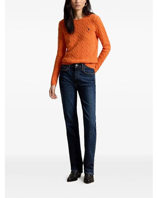 Polo Ralph Lauren Orange Pullover Girocollo