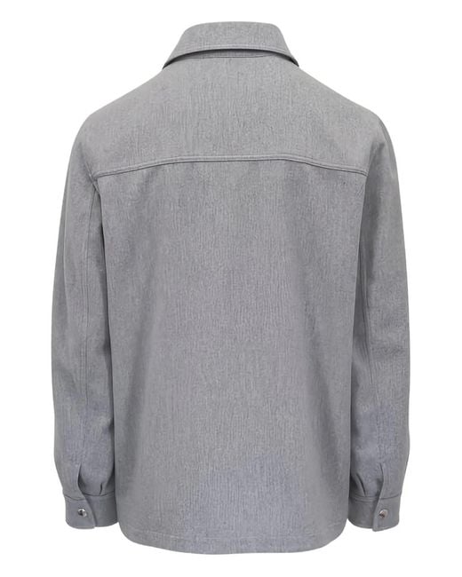 Brunello Cucinelli Gray Cashmere Jacket for men