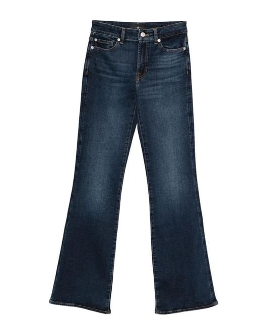 Seven7 Blue The Leggy Bootcut Denim Jeans